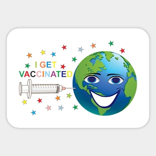 planet vaccinated Sticker